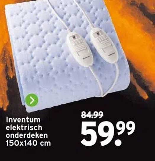 Inventum elektrisch onderdeken 150x140 cm