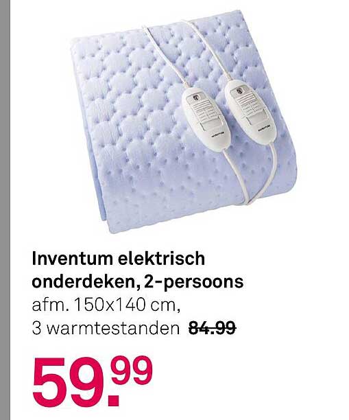 Inventum elektrisch onderdekens, 2-persoons