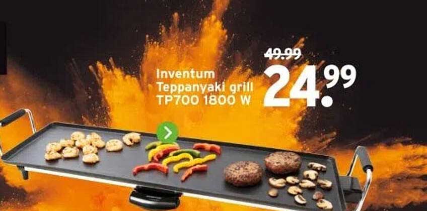 Inventum Teppanyaki grill TP700 1800 W