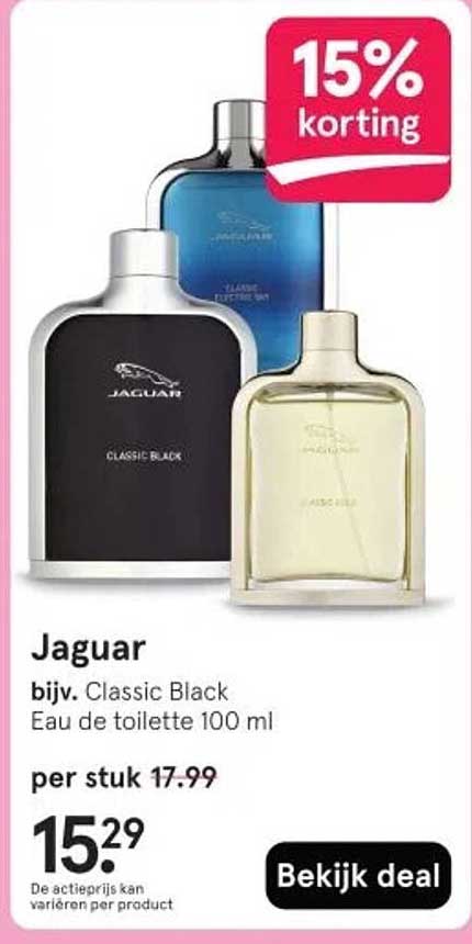 Jaguar bijv. Classic Black Eau de toilette 100 ml