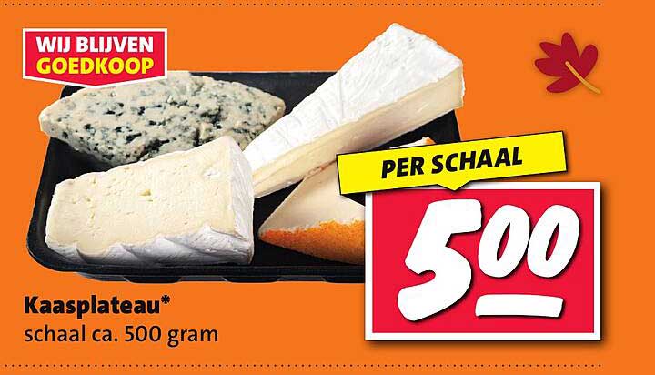 Kaasplateau* schaal ca. 500 gram