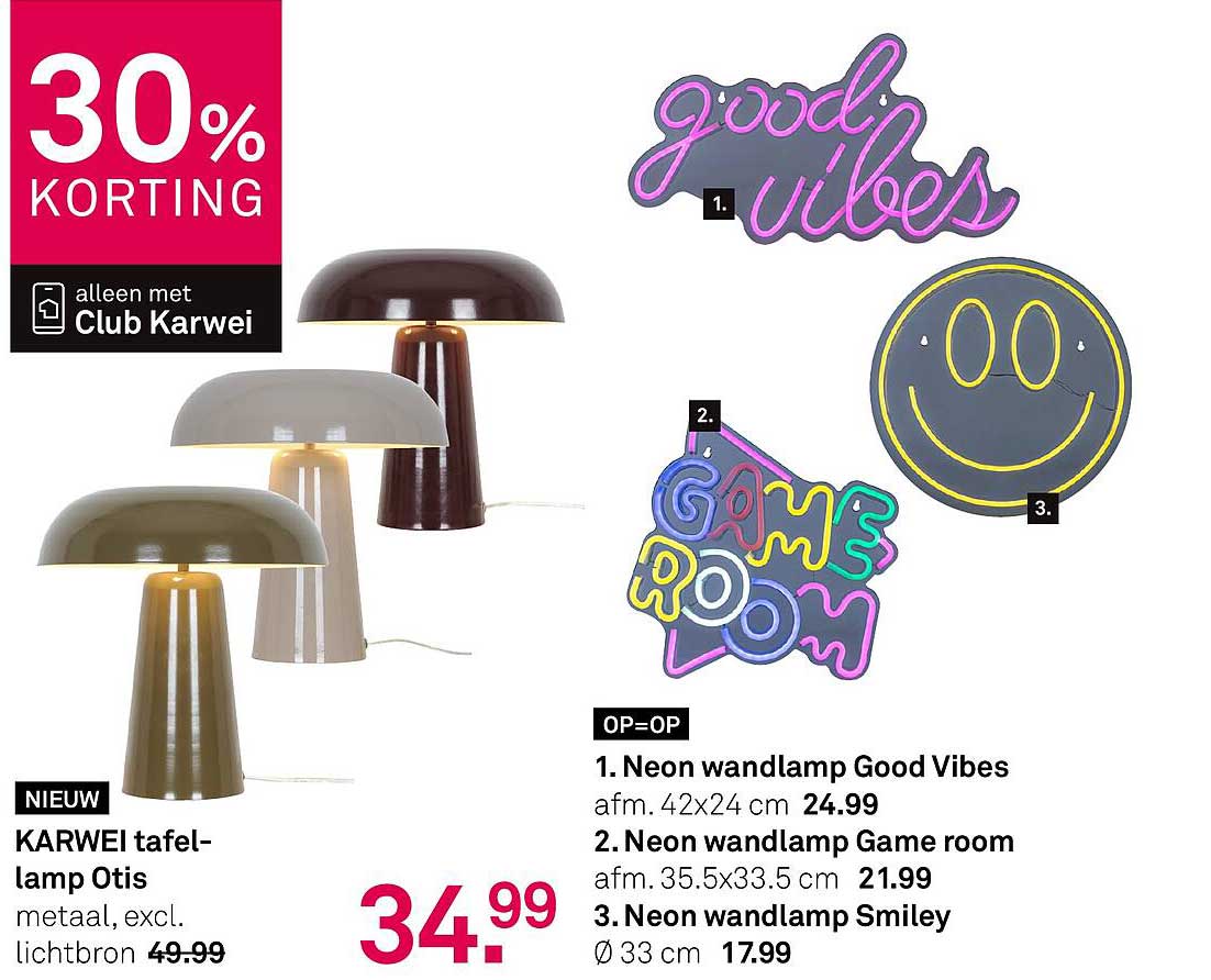 KARWEI tafellamp Otis