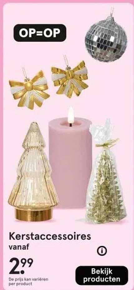 Kerstaccessoires vanaf