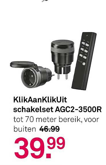 KlikAanKlikUit schakelset AGC2-3500R