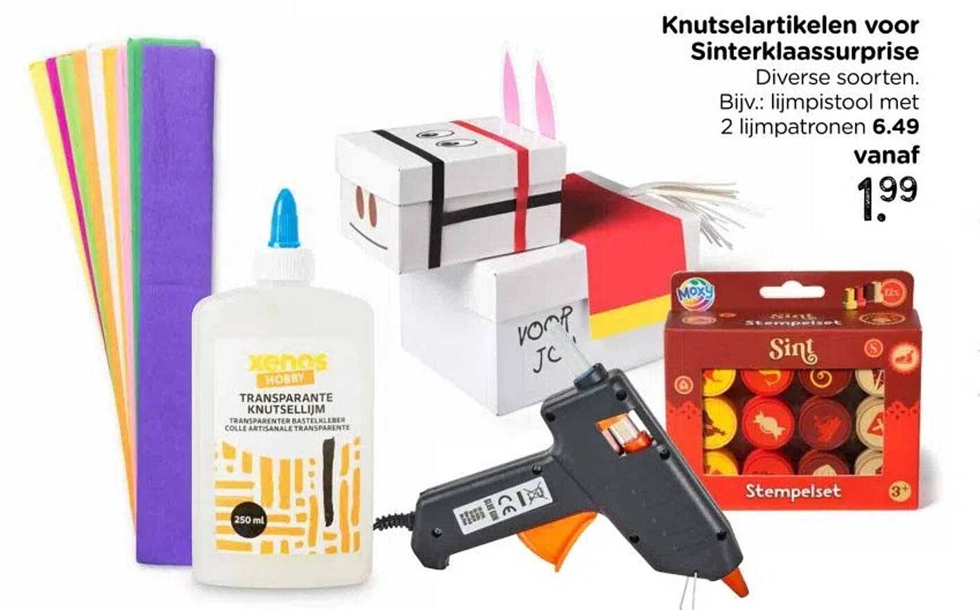 Knutselsartikelen voor Sinterklaassurprise