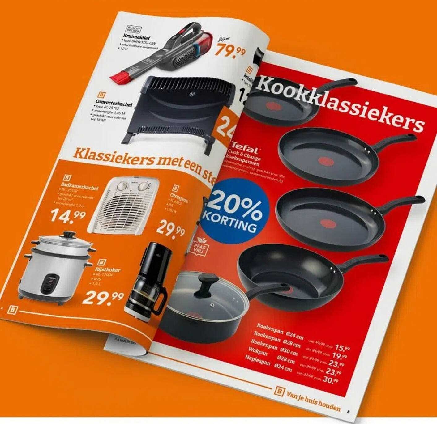 Kookpannen met 20% korting