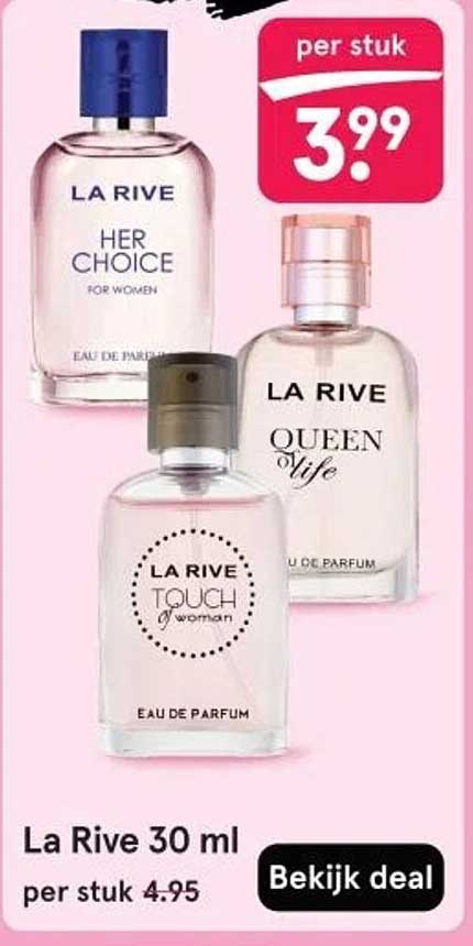 La Rive 30 ml voor slechts 3,99 per stuk!