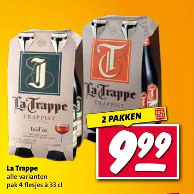 La Trappe alle varianten pak 4 flesjes à 33 cl