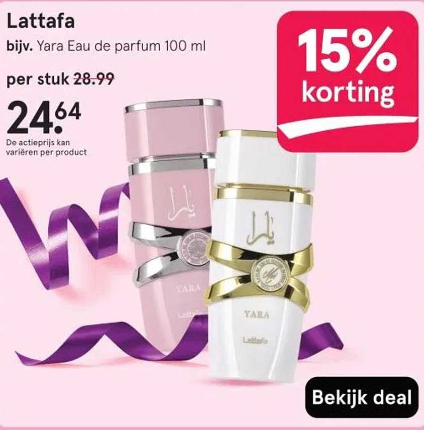 Lattafa Yara Eau de parfum 100 ml met 15% korting