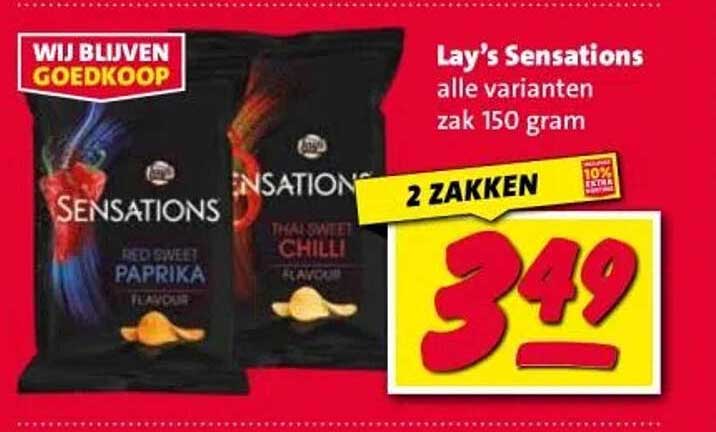 Lay's Sensations alle varianten zak 150 gram
