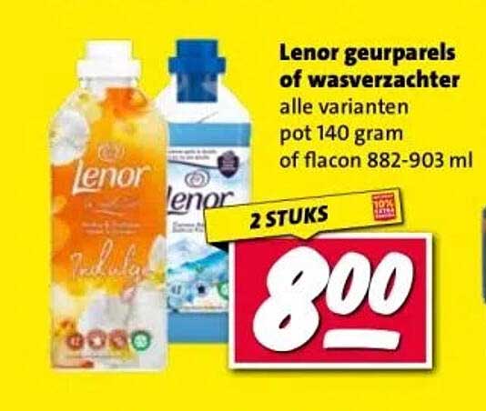 Lenor geureparels of wasverzachter