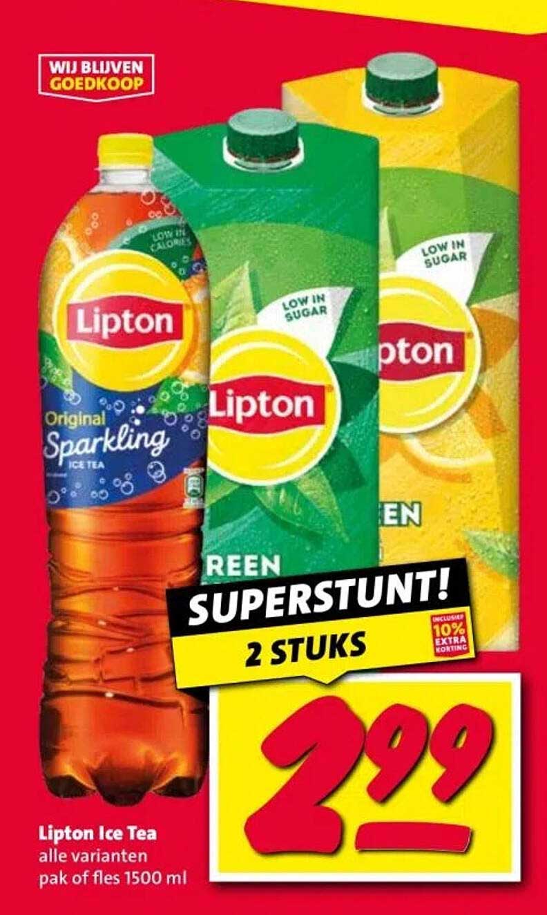 Lipton Ice Tea alle varianten pak of fles 1500 ml