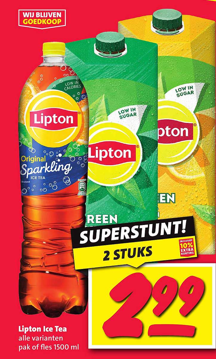 Lipton Ice Tea alle varianten pak of fles 1500 ml