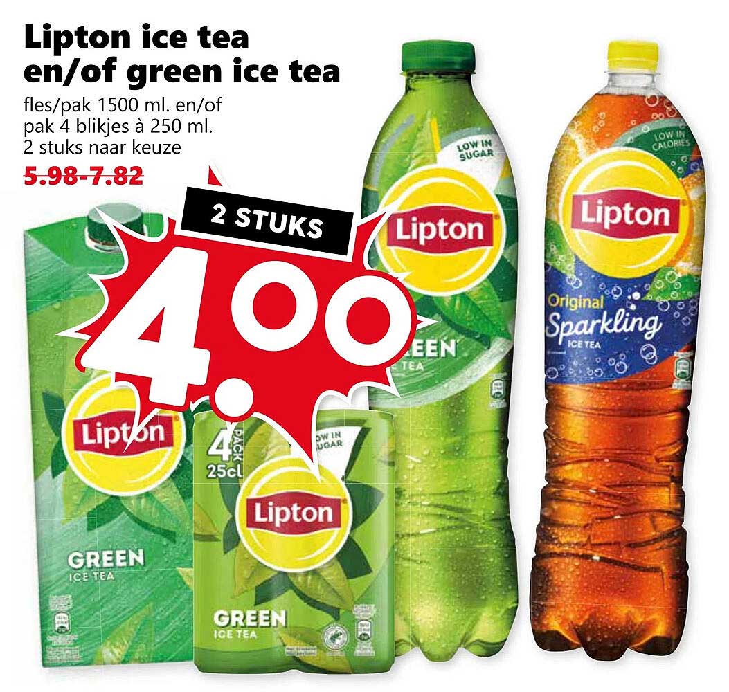 Lipton ice tea en/of green ice tea
