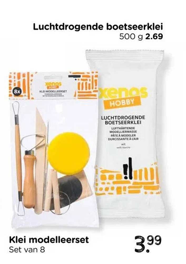 Luchtgedrogen boetseerklei 500 g