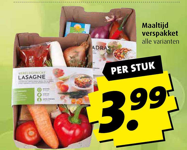 Maaltijd verspakket alle varianten