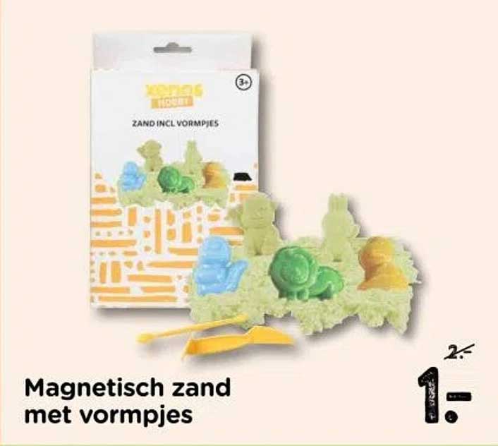 Magnetisch zand met vormpjes