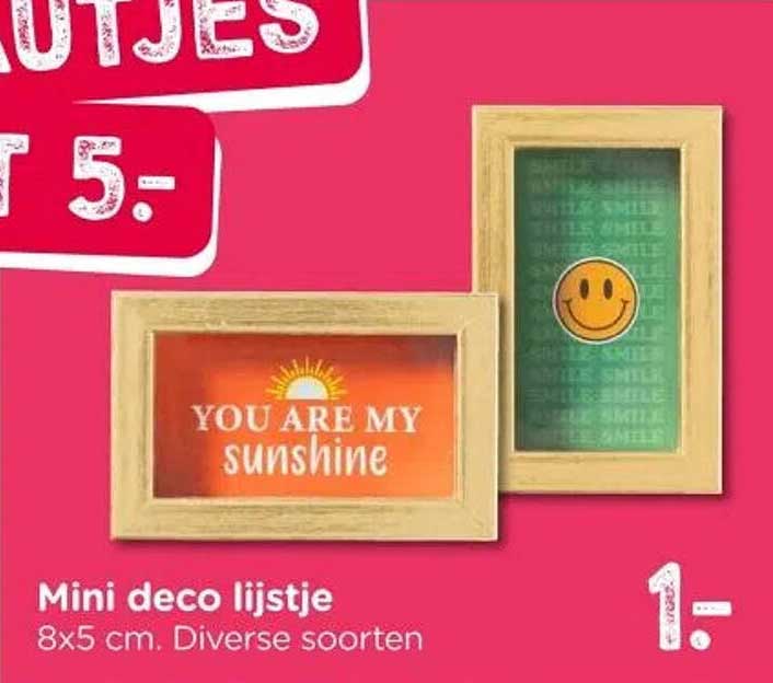 Mini deco lijstje