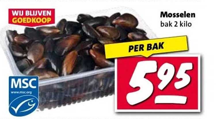 Mosselen bak 2 kilo