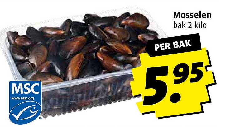 Mosselen bak 2 kilo