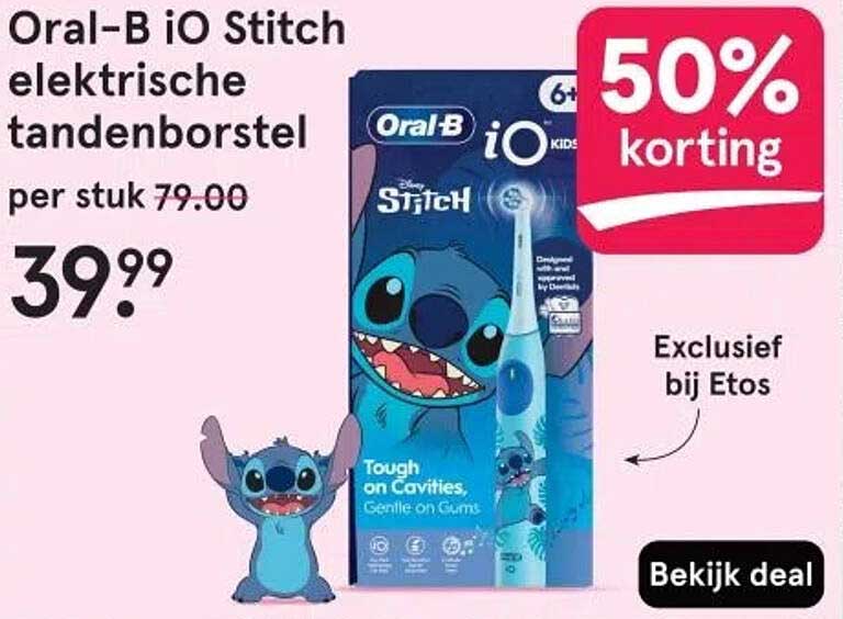 Oral-B iO Stitch elektrische tandenborstel