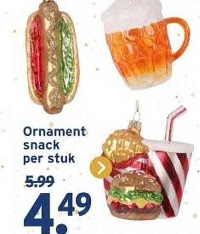 Ornament snack per stuk
