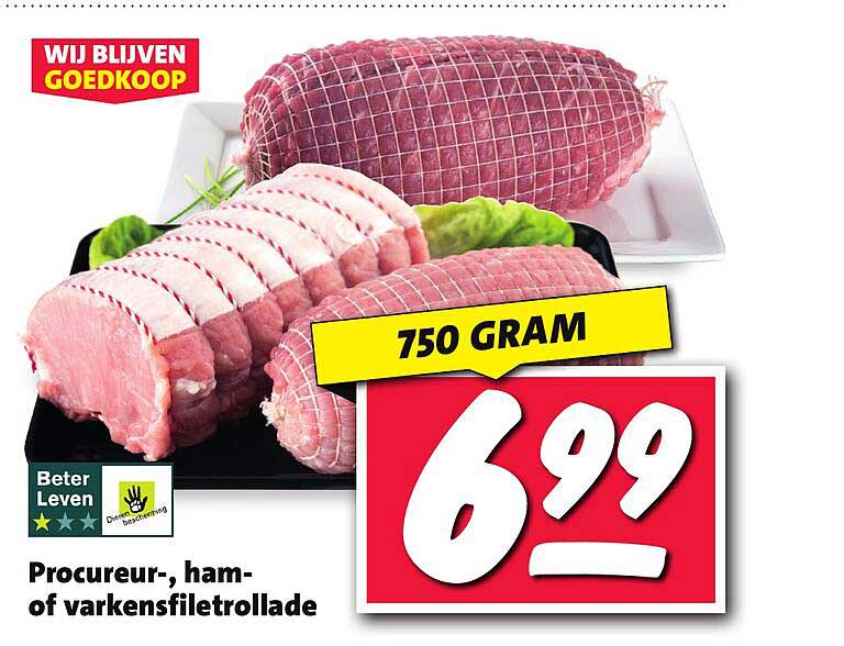 Procureur-, ham- of varkensfiletrolle
