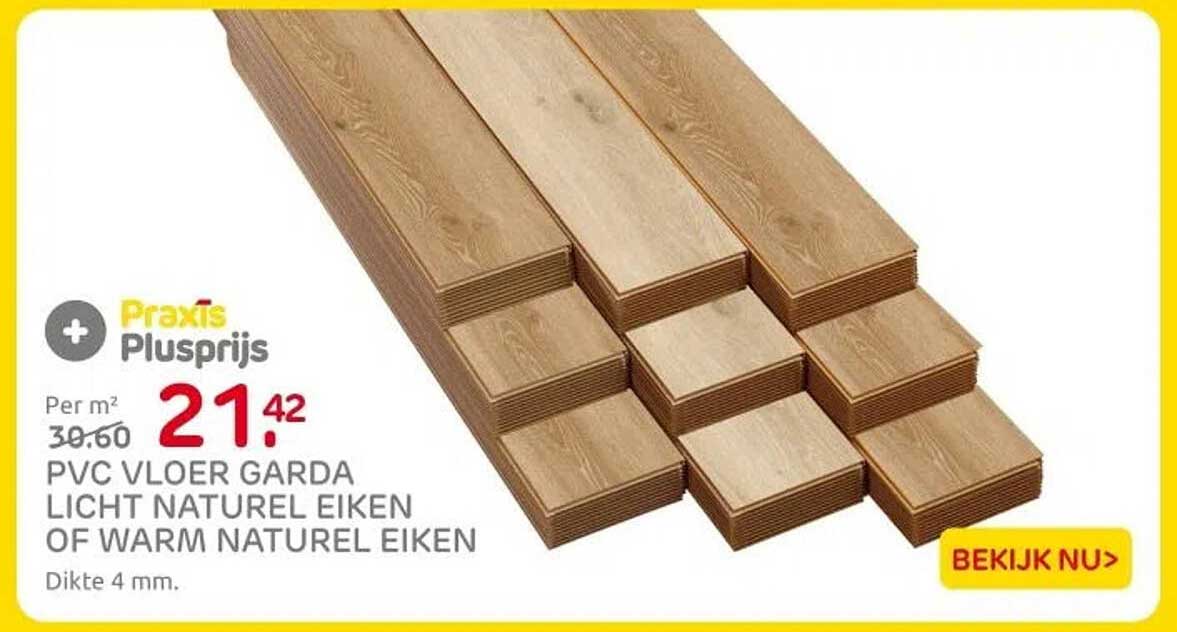 PVC VLOER GARDA LICHT NATUUR EIKEN OF WARM NATUUR EIKEN