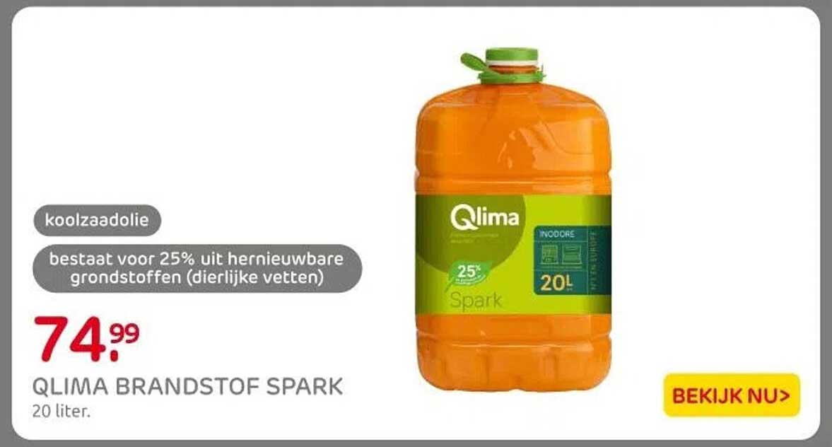 QLIMA BRANDSTOF SPARK 20 liter