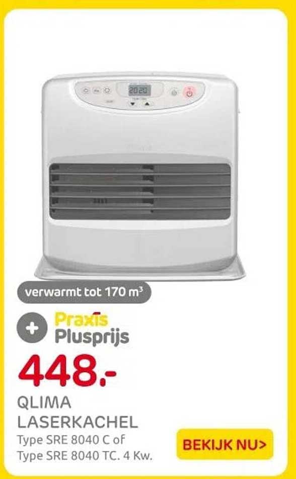 QLIMA LASERKACHEL Type SRE 8040 C of Type SRE 8040 TC. 4 Kw.