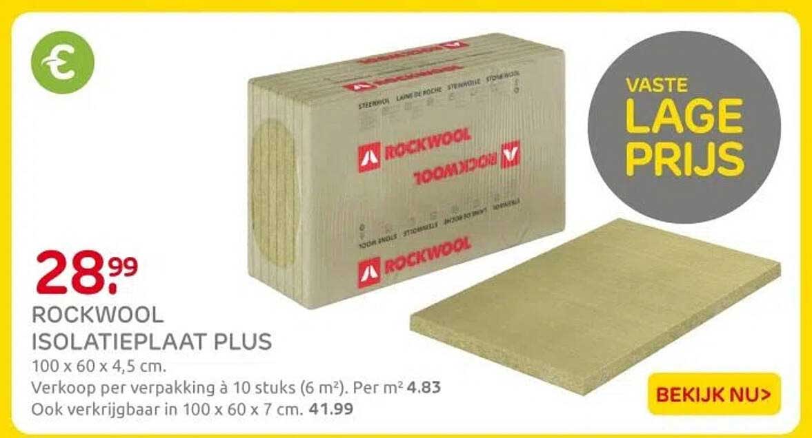 ROCKWOOL ISOLATIEPLAAT PLUS