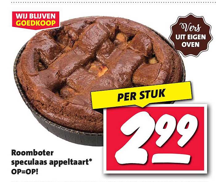 Roomboter speculaas appeltaart*