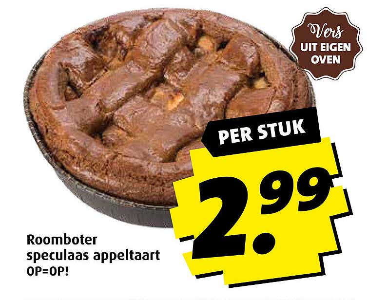 Roomboter speculaas appeltaart OP=OP!