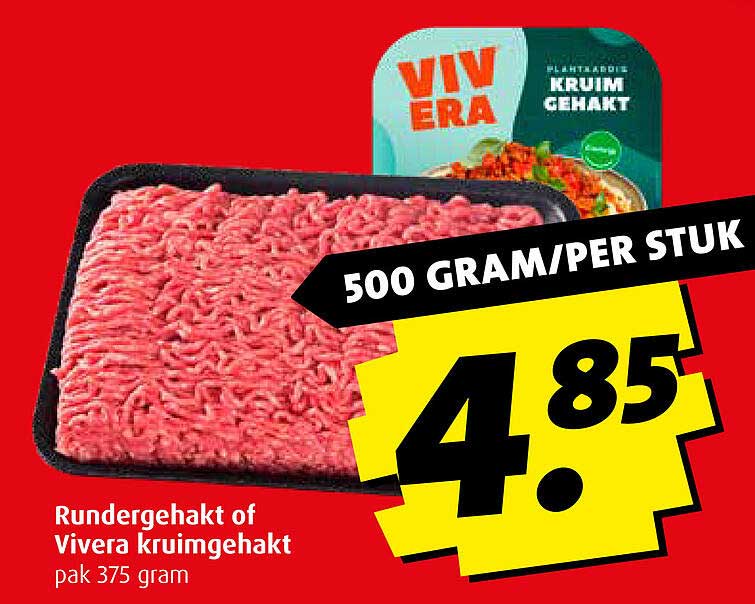 Rundergehakt of Vivera kruimgehakt