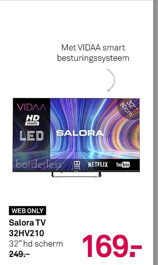 Salora TV 32HV210 32” hd scherm