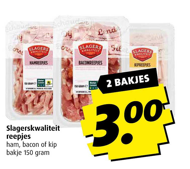 Slagerskwaliteit reepjes