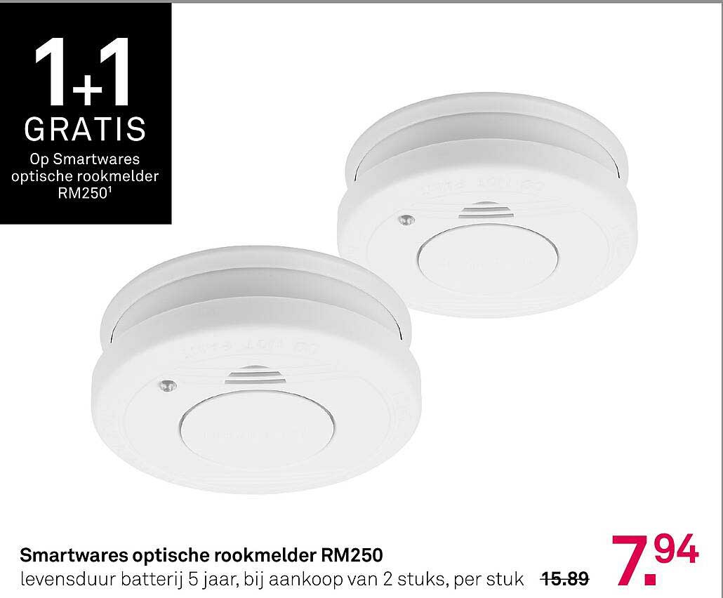 Smartwares optische rookmelder RM2501