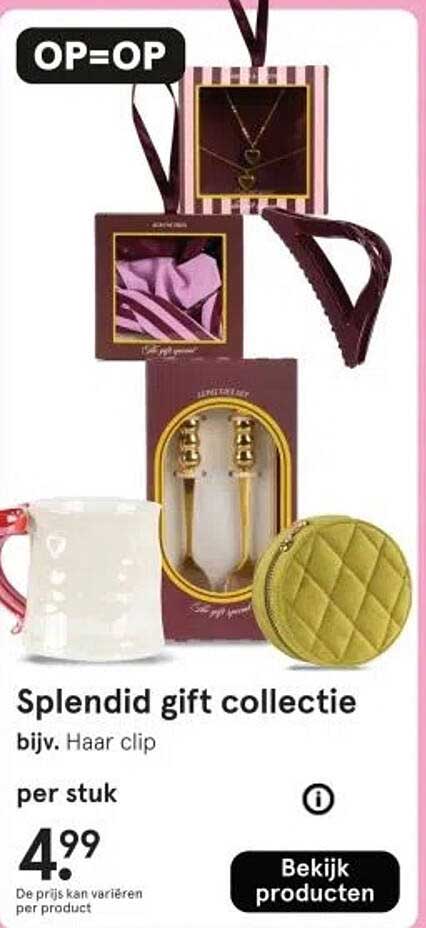 Splendid gift collectie bijv. Haar clip