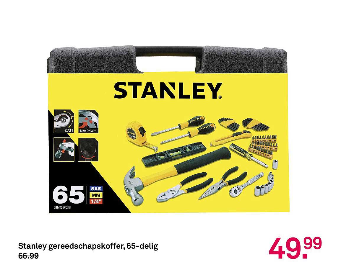 Stanley gereedschapskoffer, 65-delig