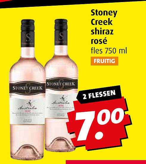 Stoney Creek shiraz rosé fles 750 ml