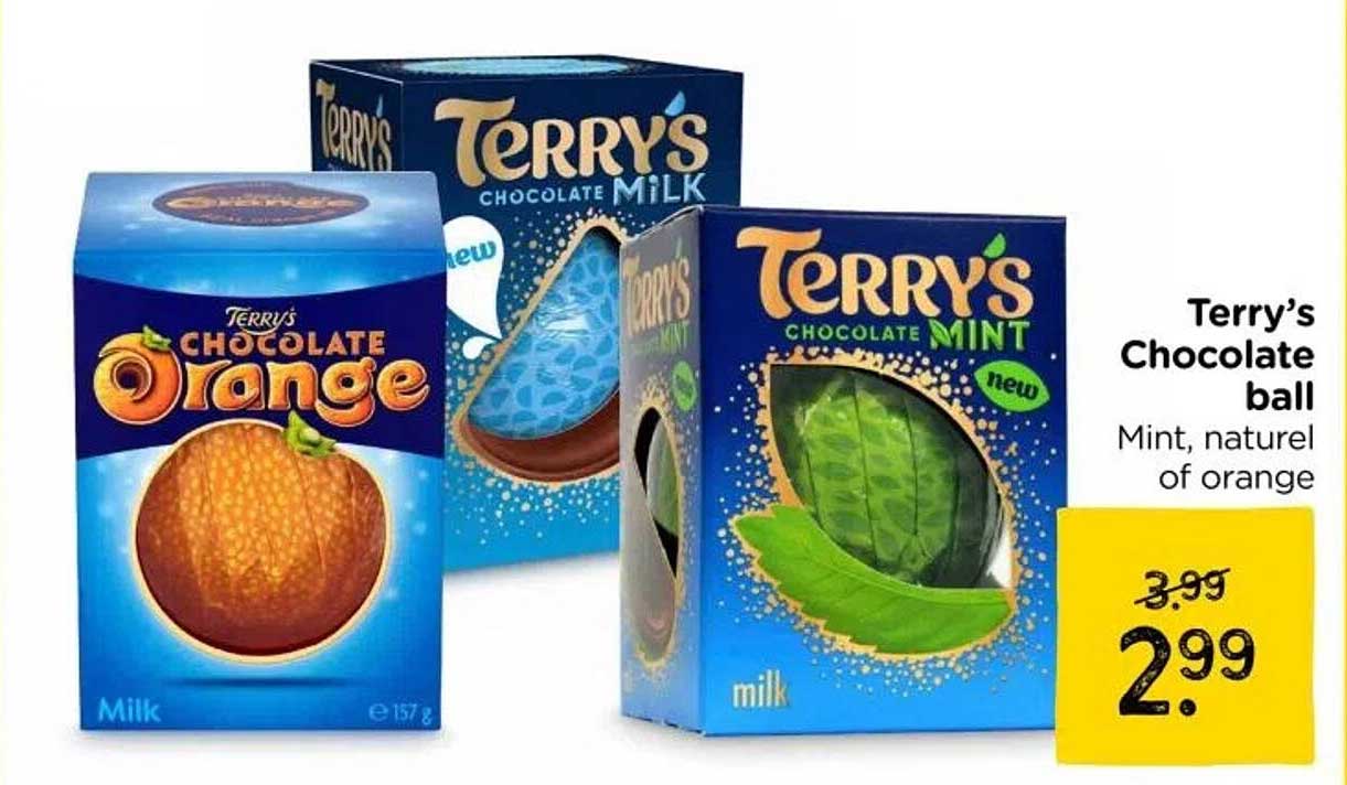 Terry’s Chocolate ball Mint, natuur of orange
