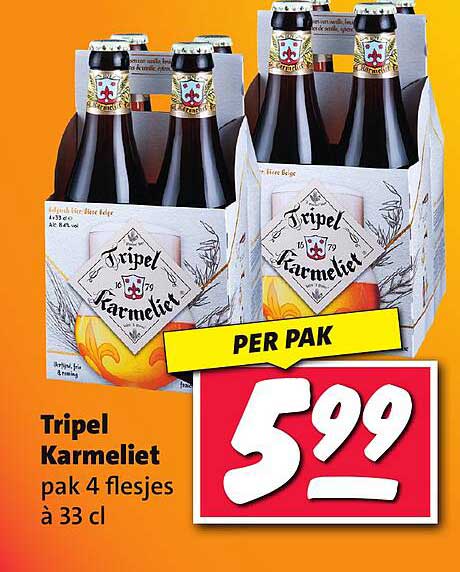 Tripel Karmeliet pak 4 flesjes à 33 cl