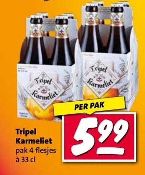 Tripel Karmeliet pak 4 flesjes à 33 cl