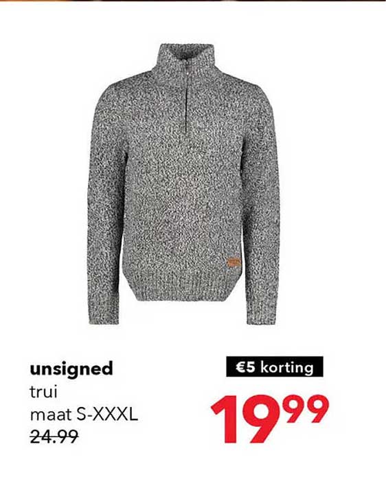 unsigned trui maat S-XXXL