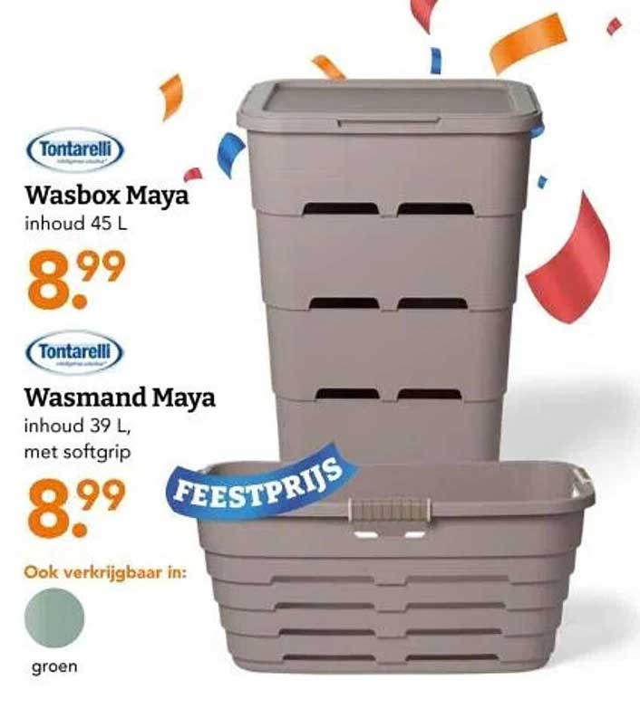 Wasbox Maya en Wasmand Maya