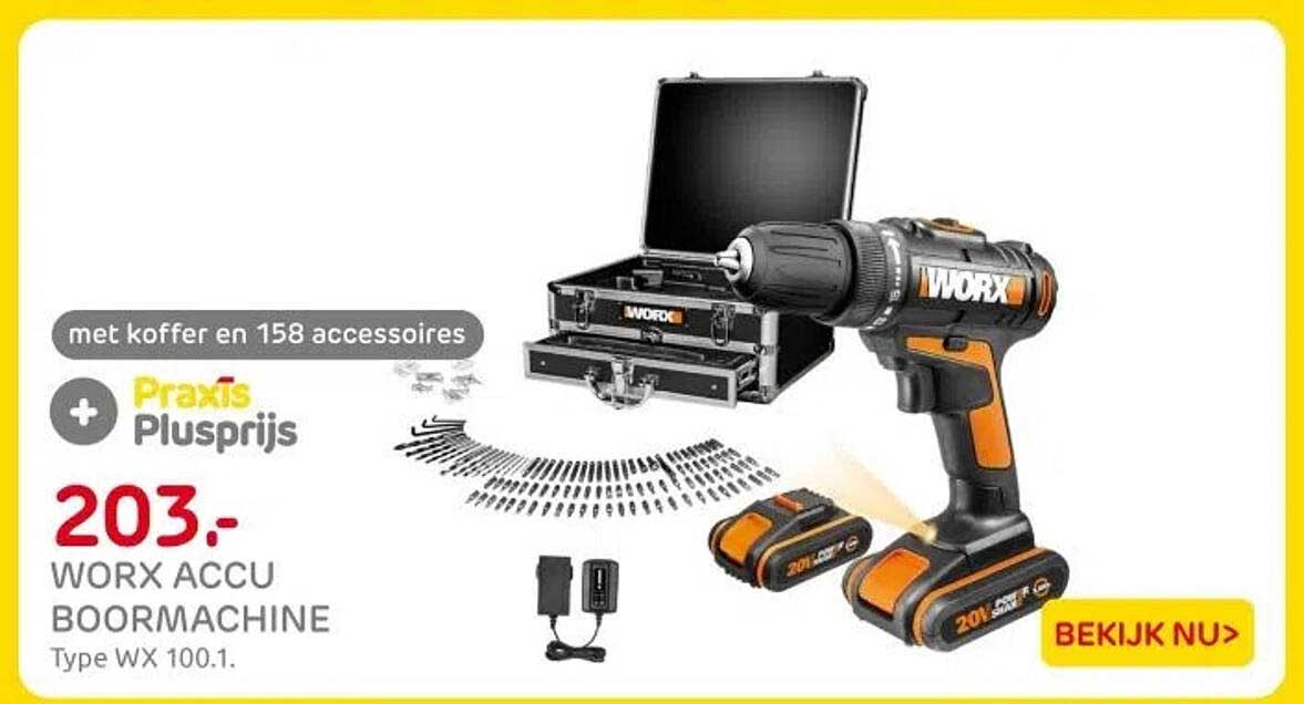 WORX ACCU BOORMACHINE Type WX 100.1