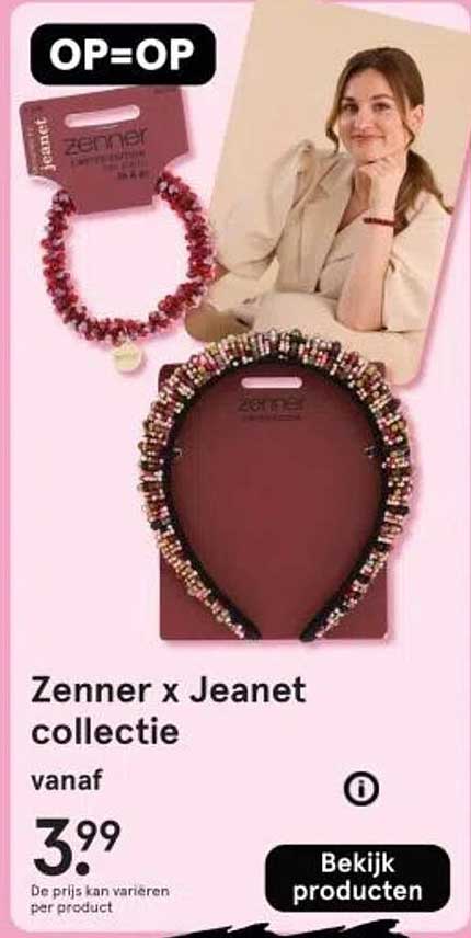 Zenner x Jeanet collectie