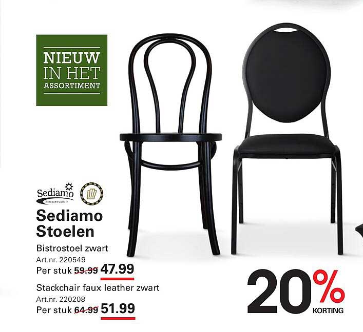 Sediamo Stoelen Aanbieding bij Sligro - FolderFeest.nl