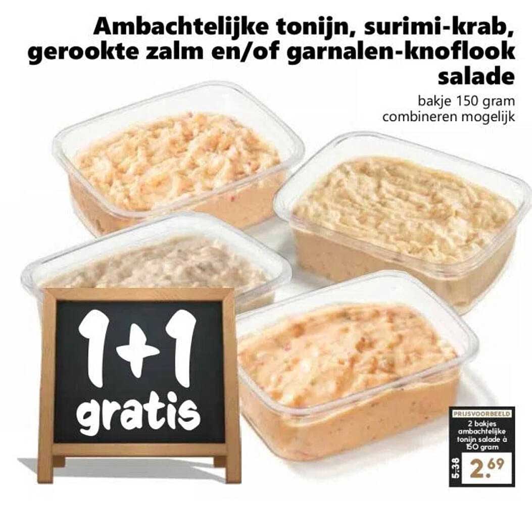Ambachtelijke Tonijn Surimi Krab Gerookte Zalm En Of Garnalen ambachtelijke-tonijn-surimi-krab-gerookte-zalm-en-of-garnalen