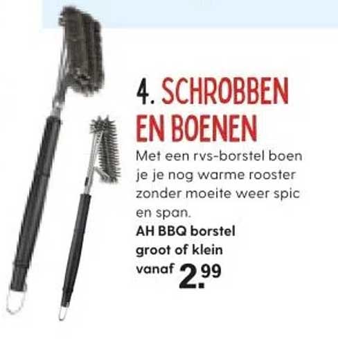 AH BBQ borstel groot of klein vanaf 2.99